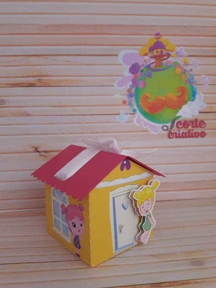 Caixinha Casinha Amarela Lila Mundo Bita