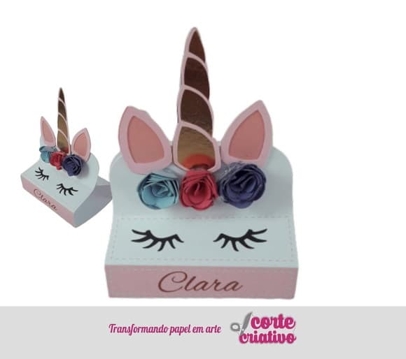Caixinha Chocolate Duplo Unicórnio