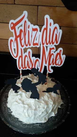 Topo de Bolo Dia das Mães