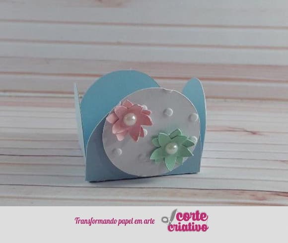 Forminha Flores Jardim Scrap