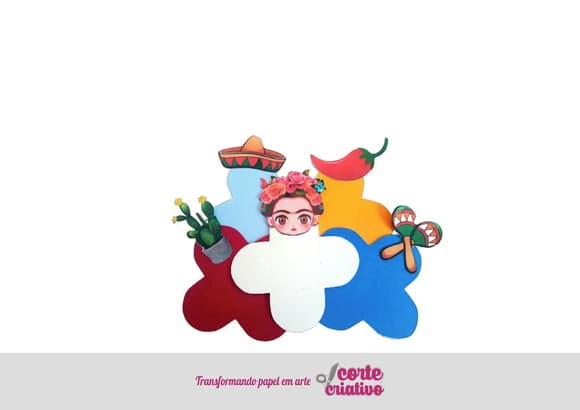 Forminha Frida Kahlo 50 Undidades
