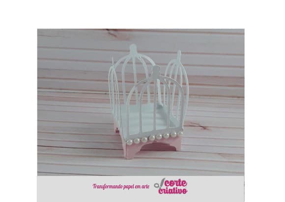Forminha Gaiola Jardim Scrap