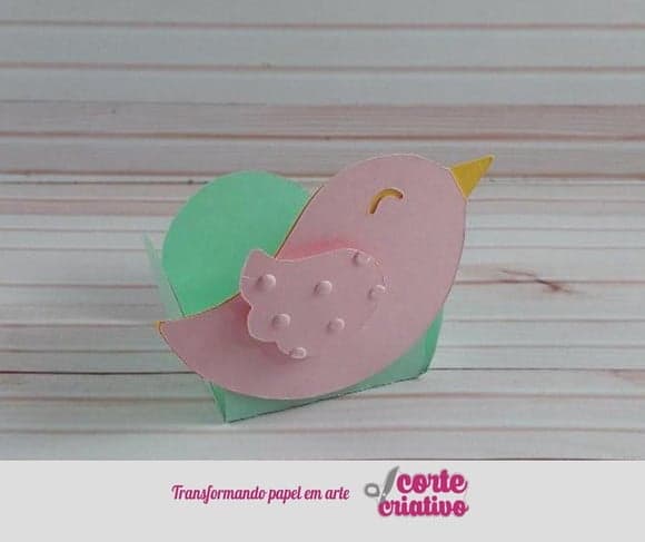 Forminha Passarinho Jardim Scrap