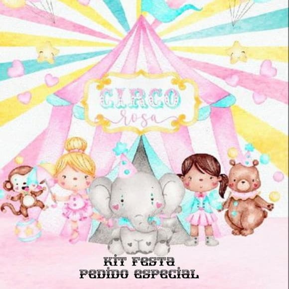 Kit Festa Circo Rosa Luxo