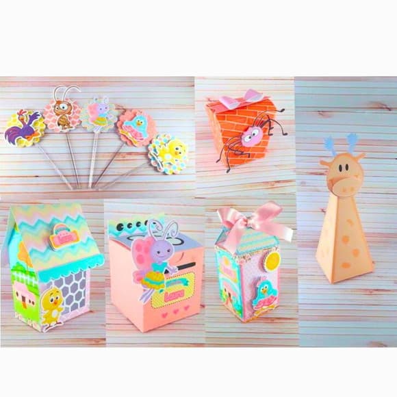 Kit Festa Galinha Pintadinha Candy Color 100 Unidades