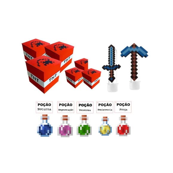 Kit Festa Tnt Minecraft