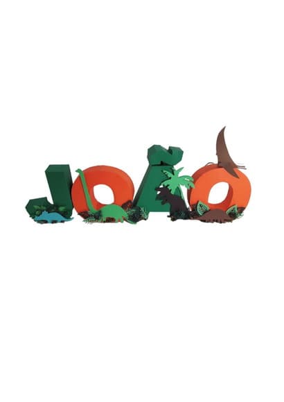 Letra 3d Dinossauros