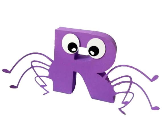 Letra 3d Dona Aranha Galinha Pintadinha