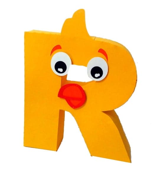 Letra 3d Pintinho Amarelo Galinha Pintadinha