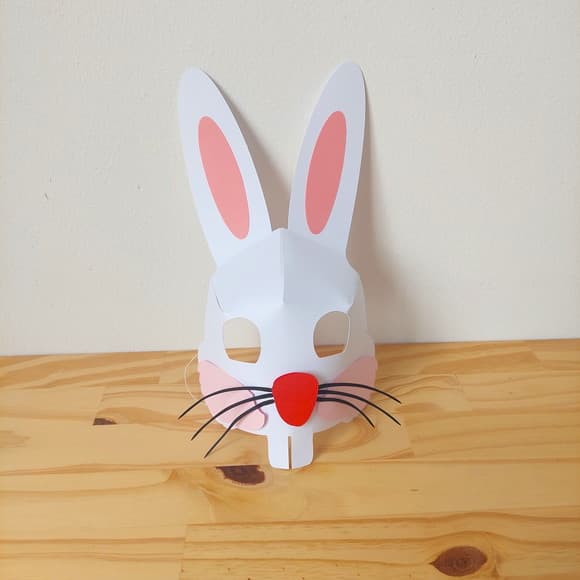 Máscara Coelho 3d Coelhinho da Páscoa