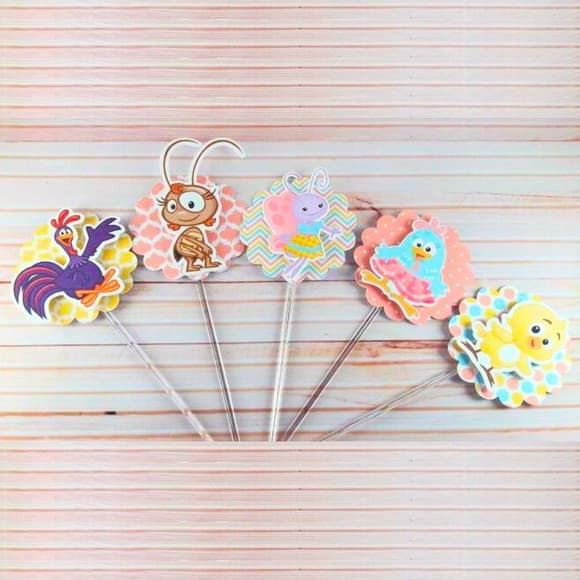 Topper Galinha Pintadinha Candy Color