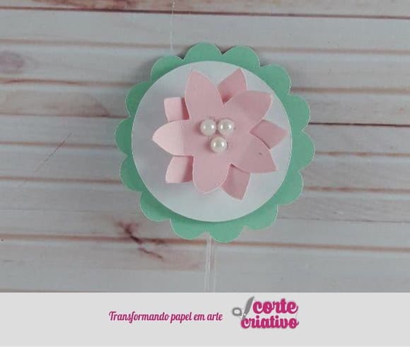 Topper Flor Jardim Scrap