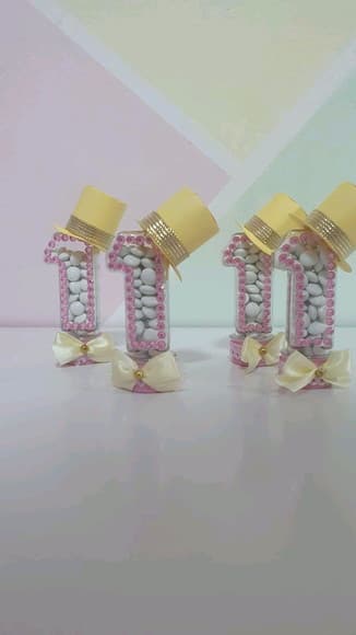 Tubete 1 Ano Circo Rosa Luxo