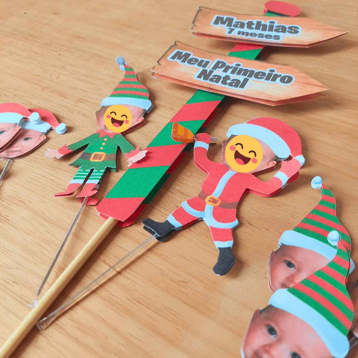 Topo de Bolo Meu Primeiro Natal