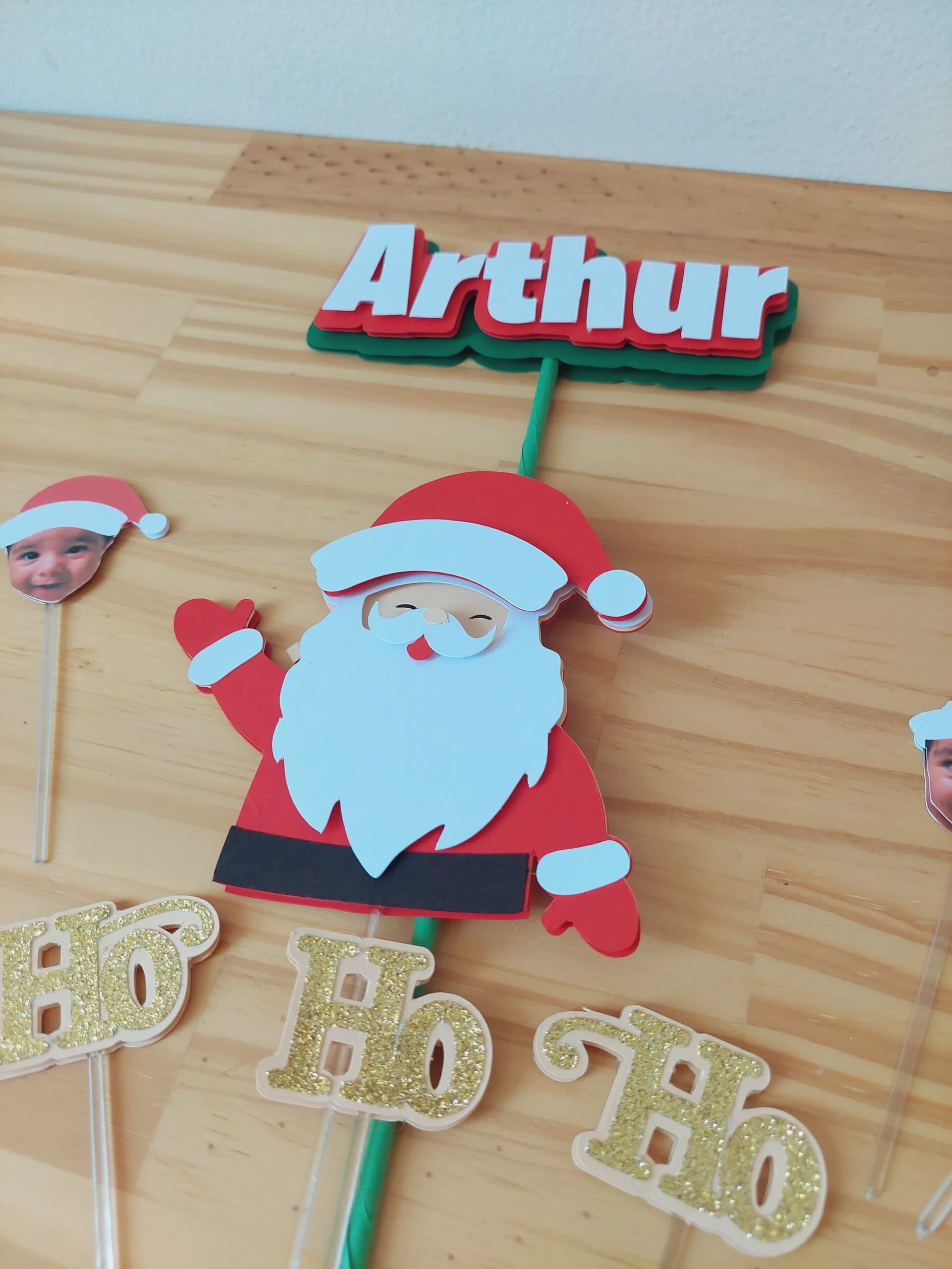 Topo de Bolo Papai Noel Natal